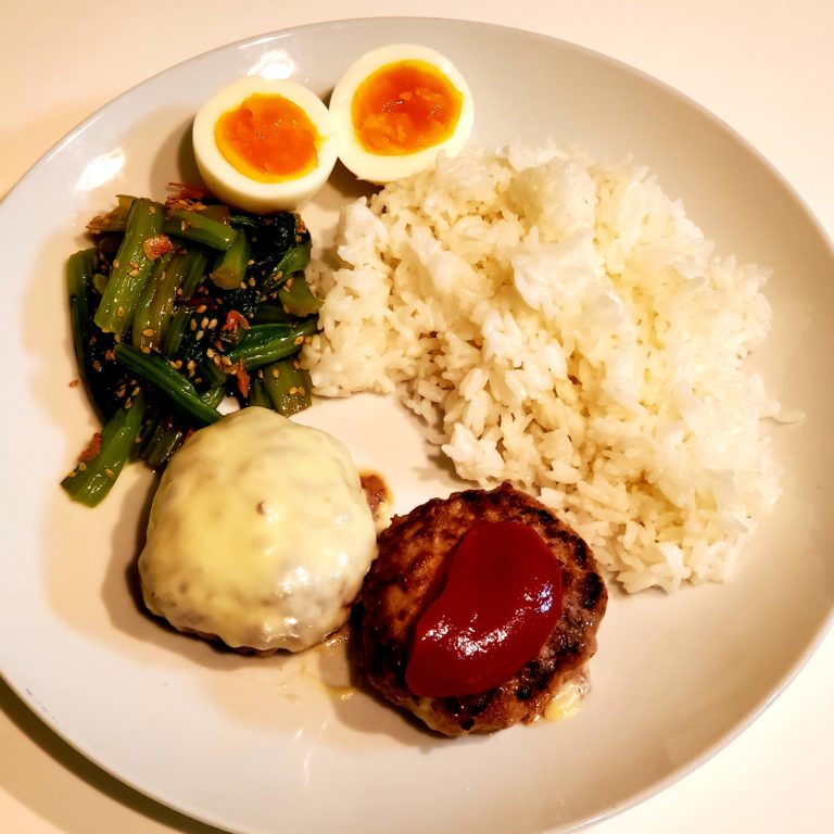 【男の手料理】ヘルシー豆腐バーグ。